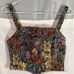 Source Unknown Floral Tapestry Camisole Top - Multicolor